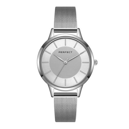 Srebrny damski zegarek z bransoletą PERFECT F359-01