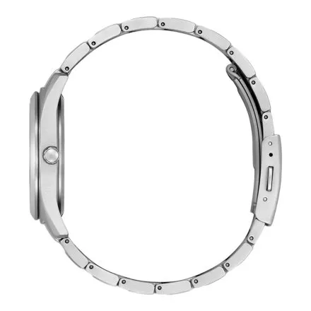 Srebrny zegarek damski Citizen Eco Drive Titanium z zieloną tarczą FE6151-82X