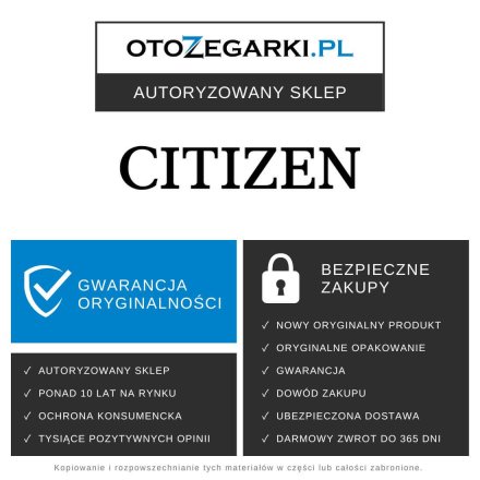 Zegarek automat męski Citizen Tsuyosa Sapphire granatowy NJ0151-88L