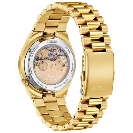 Zegarek automat męski Citizen Tsuyosa Sapphire złoto-czerwony NJ0153-82X