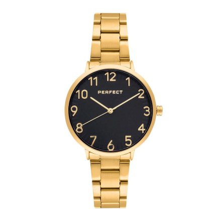 Złoty damski zegarek z bransoletą PERFECT S342-03