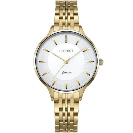 Złoty damski zegarek z bransoletą PERFECT S353-03