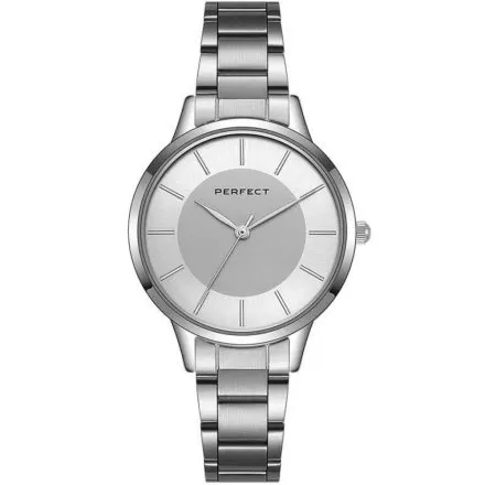 Srebrny damski zegarek z bransoletą PERFECT S359-01