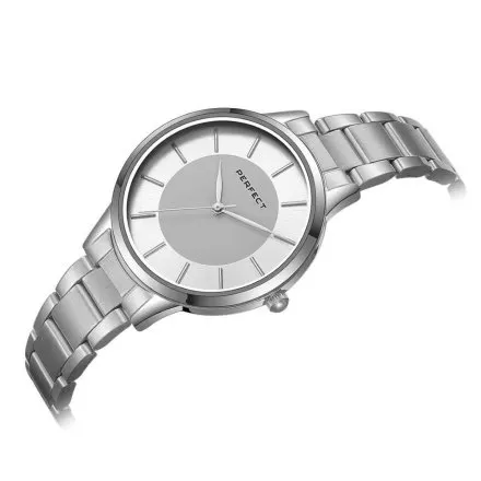 Srebrny damski zegarek z bransoletą PERFECT S359-01