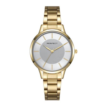 Złoty damski zegarek z bransoletą PERFECT S359-03