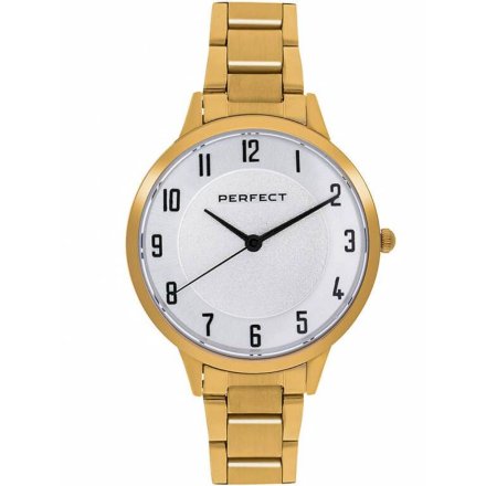 Złoty damski zegarek z bransoletą PERFECT S387-02