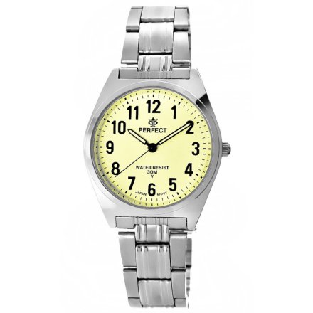 Srebrny męski zegarek z bransoletą PERFECT R032-Z