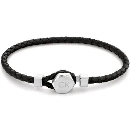 Czarna bransoleta męska Calvin Klein 35000260