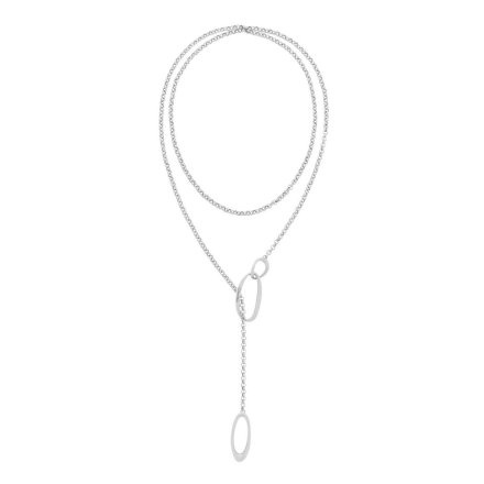 Srebrny naszyjnik damski Calvin Klein krawacik 35000356