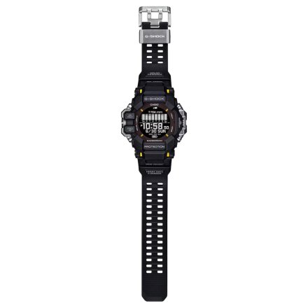 Czarny zegarek Casio GPR-H1000-1ER G-Shock MASTER OF G - LAND RANGEMAN SOLAR GPS 6 SENSORS