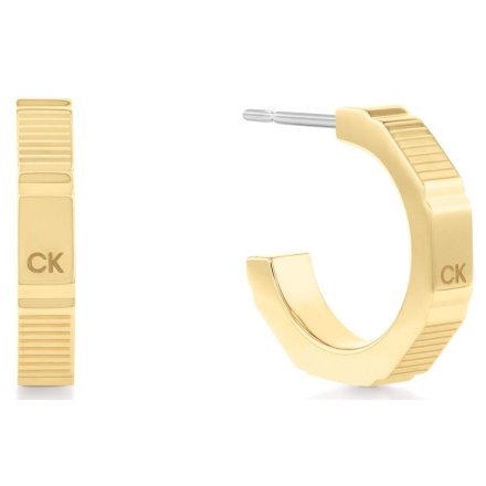Złote kolczyki Calvin Klein wiszące 35000403