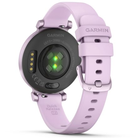 Liliowy Garmin Lily 2 Metallic Lilac z paskiem silikonowym 010-02839-01