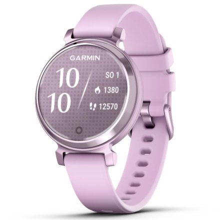 Liliowy Garmin Lily 2 Metallic Lilac z paskiem silikonowym 010-02839-01