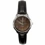 Srebrny damski zegarek z czarnym paskiem ALBATROSS ABA212-1