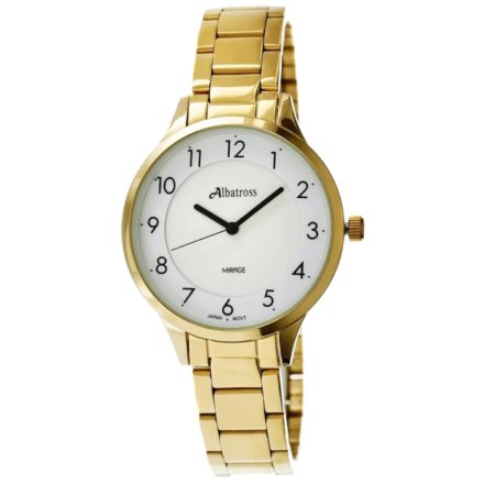 Złoty damski zegarek z bransoletą ALBATROSS ABBC02-2