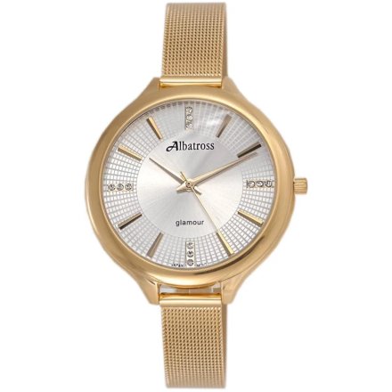 Różowozłoty damski zegarek z bransoletą ALBATROSS ABBB95-2