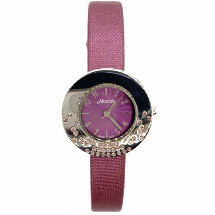 Srebrny damski zegarek z paskiem ALBATROSS ABAA40-3