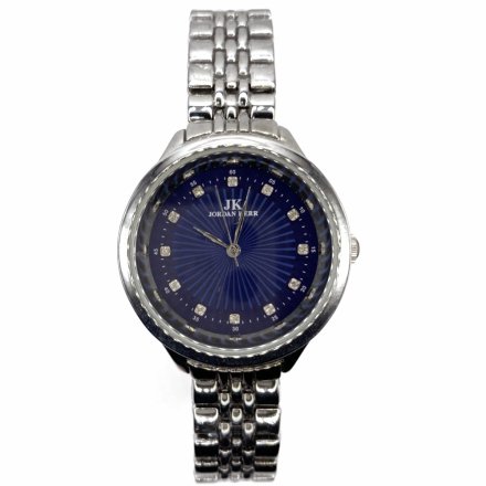 Srebrny damski zegarek z bransoletą JORDAN KERR 4611BB