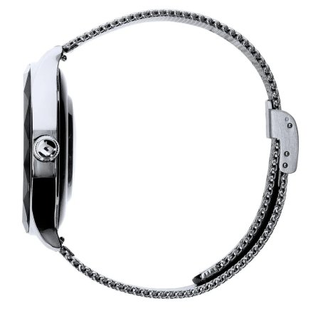 Smartwatch Garett Viva srebrny stalowy + beżowy pasek 5904238486122