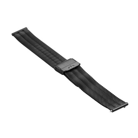 Czarna bransoletka do zegarka / smartwatcha 16 mm Mesh ZEGBM-103/16