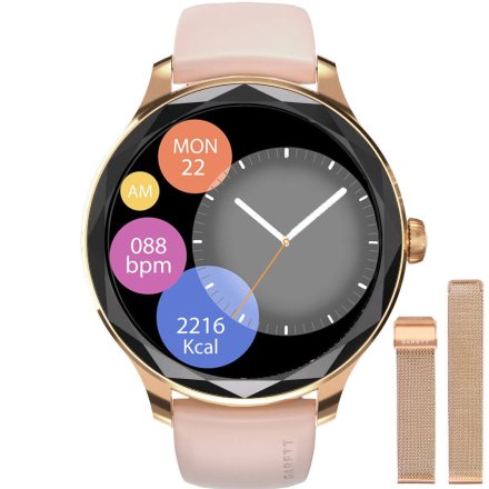 Smartwatch Garett Viva różowozłoty 
