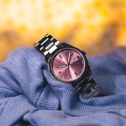 Srebrny zegarek Casio Classic z fioletową tarczą MTP-1302PD-6AVEF