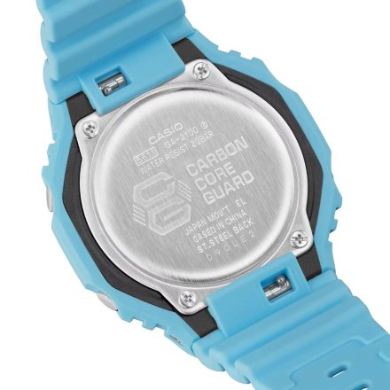 Niebieski zegarek Casio G-Shock GA-2100-2A2ER