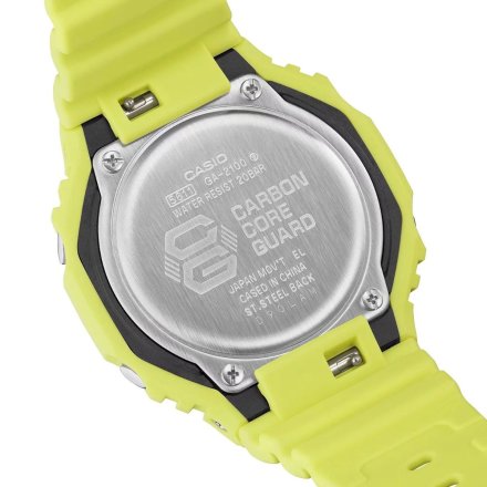 Żółty zegarek Casio G-Shock GA-2100-9A9ER