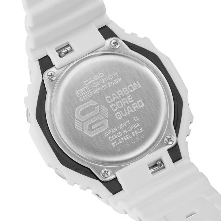 Biały zegarek Casio G-Shock GA-2100-7A7ER