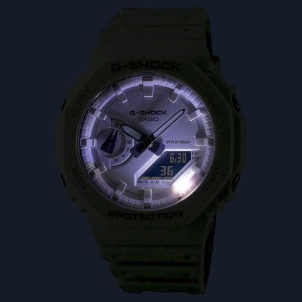 Biały zegarek Casio G-Shock GA-2100-7A7ER