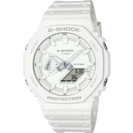 Biały zegarek Casio G-Shock GA-2100-7A7ER