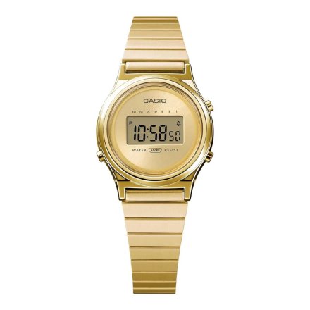 Złoty zegarek Damski Casio LA700WEG-9AEF Vintage w stylu Retro