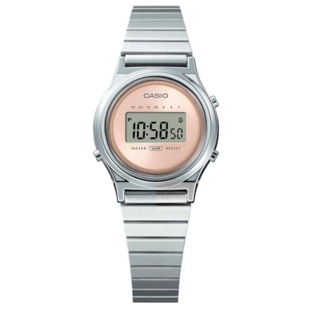 Srebrny zegarek Damski Casio LA700WE-4AEF Vintage w stylu Retro