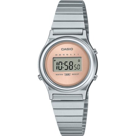 Srebrny zegarek Damski Casio LA700WE-4AEF Vintage w stylu Retro