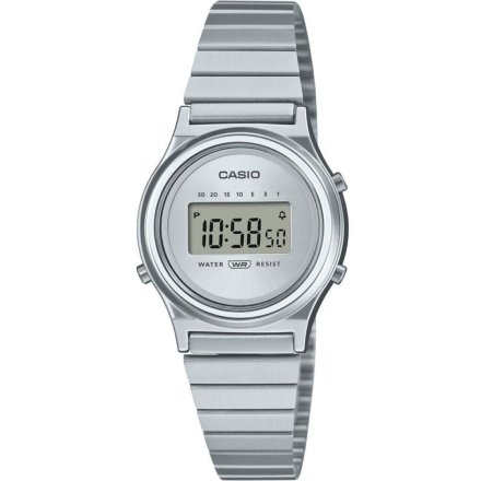 Srebrny zegarek Damski Casio LA700WE-7AEF Vintage w stylu Retro
