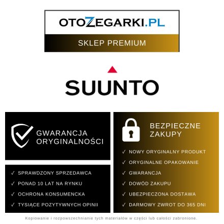 SUUNTO Race All black SS050929000 czarny zegarek do biegania i treningów