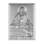 Obrazek srebrny z Jezusem i dziewczynką Pamiątka I Komunii Świętej BC6595S/2XA