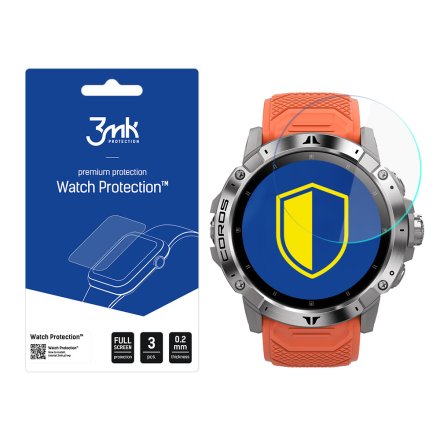 Coros Vertix 2 Szkło ochronne 3 szt - 3mk Watch Protection FlexibleGlass Lite