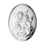 Obrazek srebrny z Aniołkami Pamiątka Chrztu Świetego M000604
