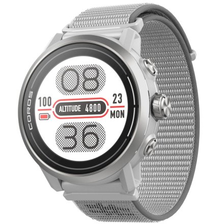 Szary Coros APEX 2 GPS Outdoor Watch Grey WAPX2-GRY