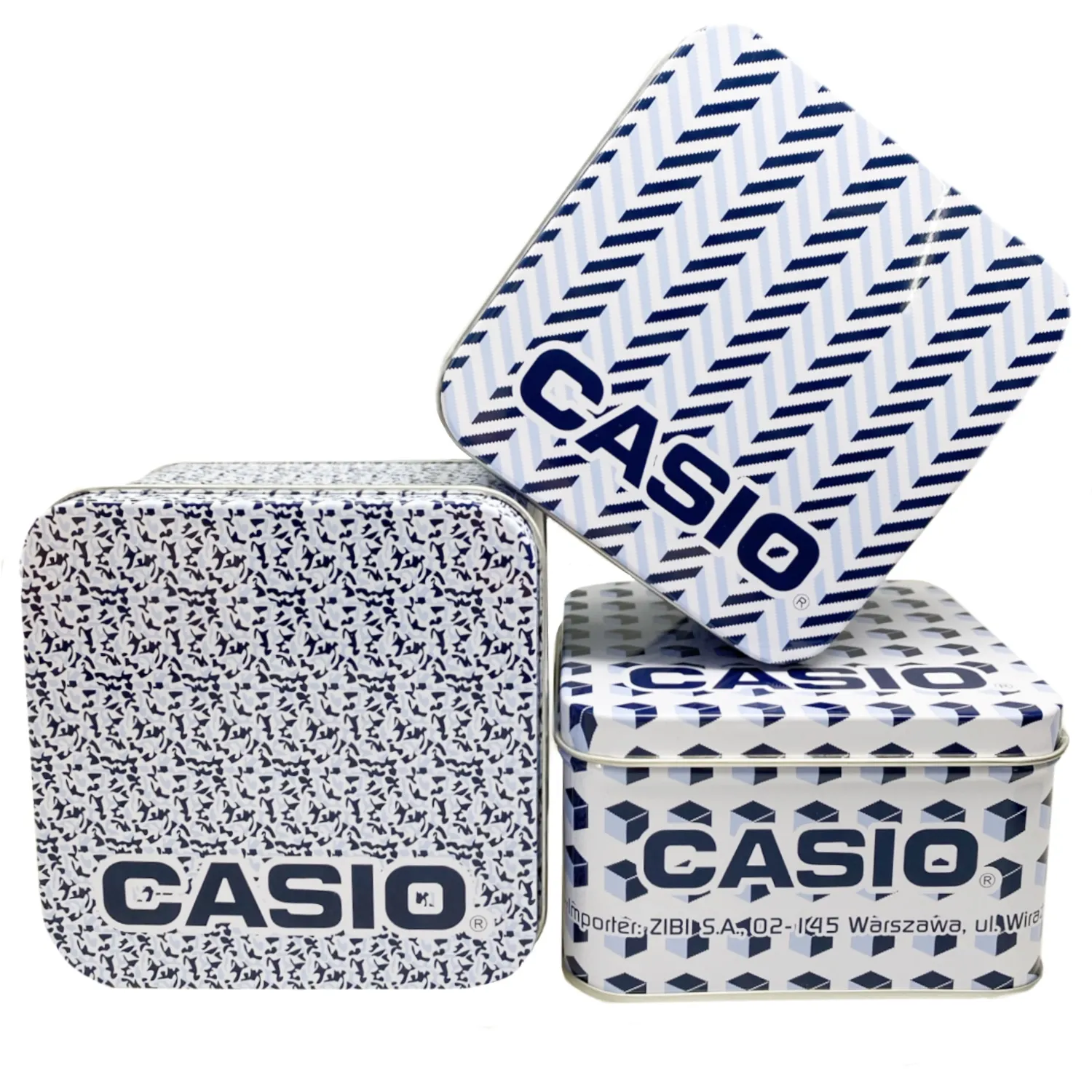 Oryginalne sześcienne pudełko do zegarka Casio puszka z logo - 15