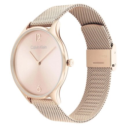 Zegarek damski Calvin Klein Timeless Mesh z różowozłotą bransoletką 25200002