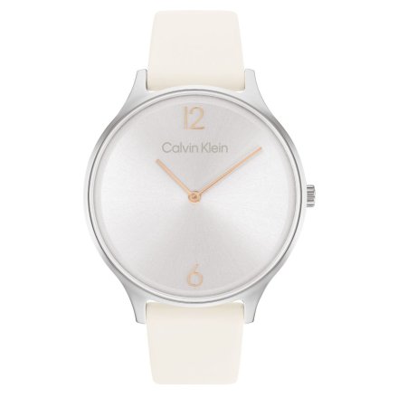 Zegarek damski Calvin Klein Timeless Mesh z beżowym paskiem 25200010