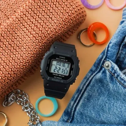 Czarny zegarek Casio Baby-G prostokątny BGD-5650-1ER