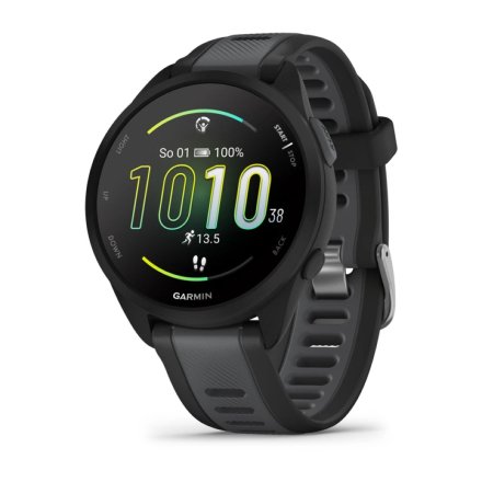 Czarny Garmin Forerunner 165 zegarek do biegania z Amoled 010-02863-20