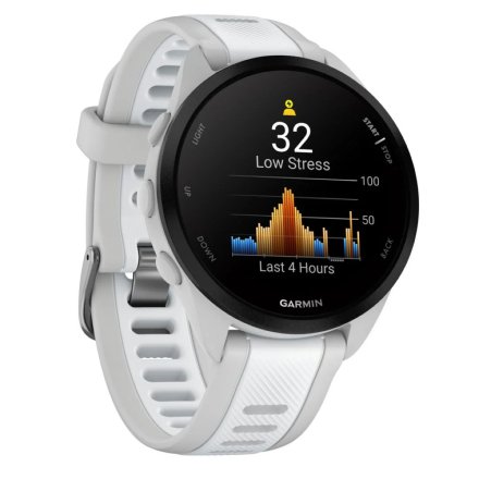 Biały Garmin Forerunner 165 zegarek do biegania z Amoled 010-02863-21