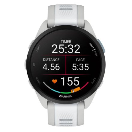 Biały Garmin Forerunner 165 zegarek do biegania z Amoled 010-02863-21