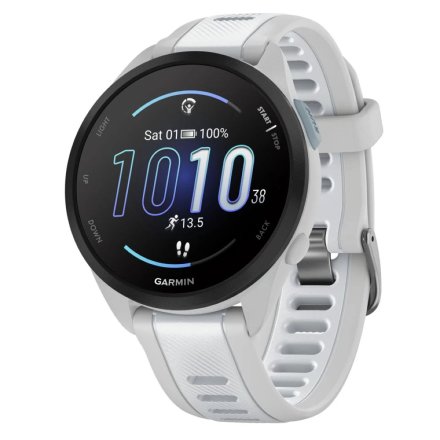 Biały Garmin Forerunner 165 zegarek do biegania z Amoled 010-02863-21