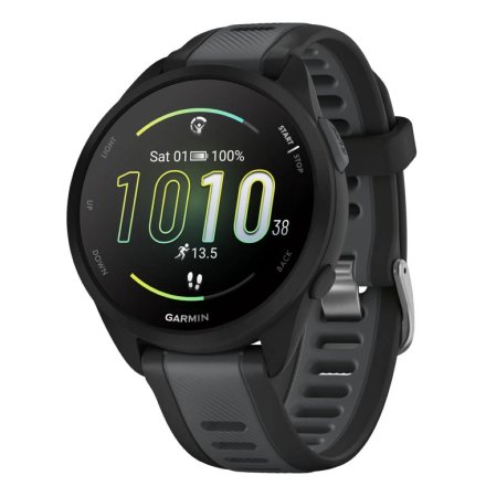 Czarny Garmin Forerunner 165 Music zegarek do biegania z Amoled 010-02863-30