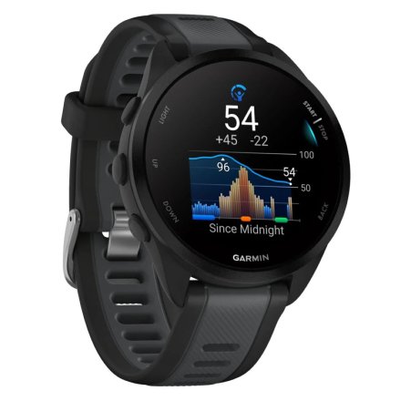 Czarny Garmin Forerunner 165 Music zegarek do biegania z Amoled 010-02863-30